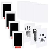 Pfotenabdruck Set Hund,Pfotenabdruck Set Katze,Pfotenabdruck Set,4 pcs Stempelkissen Baby, ohne Kontakt zur Farbe,Baby's Geschenk,Hand Und Fußabdruck Set Baby
