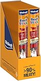 Vitakraft Beef Stick, Fleischsticks mit Rind, Hundeleckerli, zur Belohnung, extra fleischig, ohne Zusatz von Zucker (1x 50 Stück)