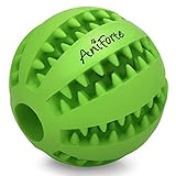 AniForte Naturkautschuk Zahnpflegeball für kleine Hunde & Welpen Ø 5cm – Snackball gegen Zahnstein & Zahnbeläge, Intelligentes Hundespielzeug, Hundeball Premium Qualität