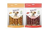 Dokas-Dog Kaustange mit Hühnerbrust & Entenbrust (Bundle) | erhältlich als 2X 50g und 2X 200g (2X 200g Huhn & Ente)